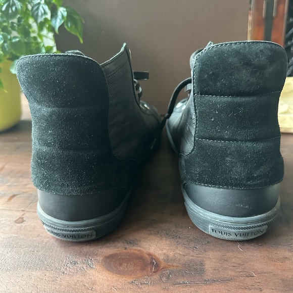 Louis Vuitton Fastball Black High-Top Men's Shoes - Picture 7 of 7